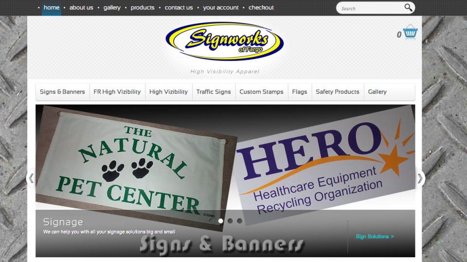 ND Signworks – WordPress E Commerce Site