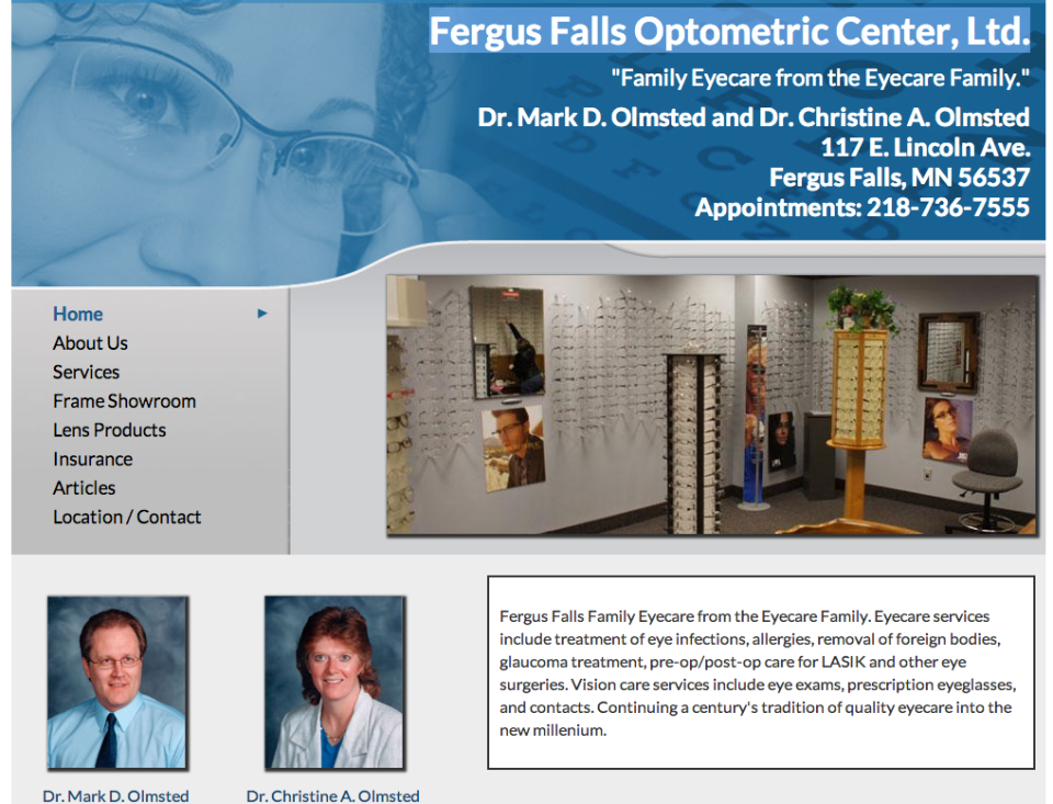 Fergus Falls Optometric Center, Ltd. – Etomite Site