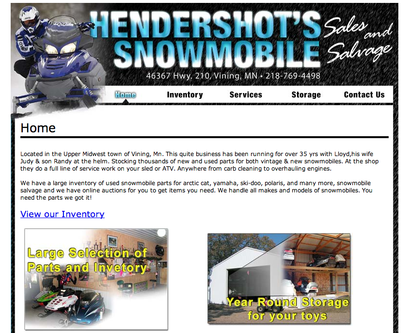 Hendershot’s Snowmobile – Etomite Site