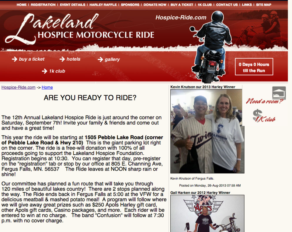 Hospice Ride – Etomite Site