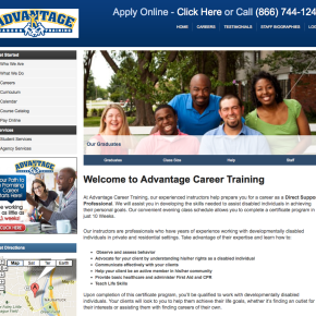 Advantage Career Training – WordPress Site