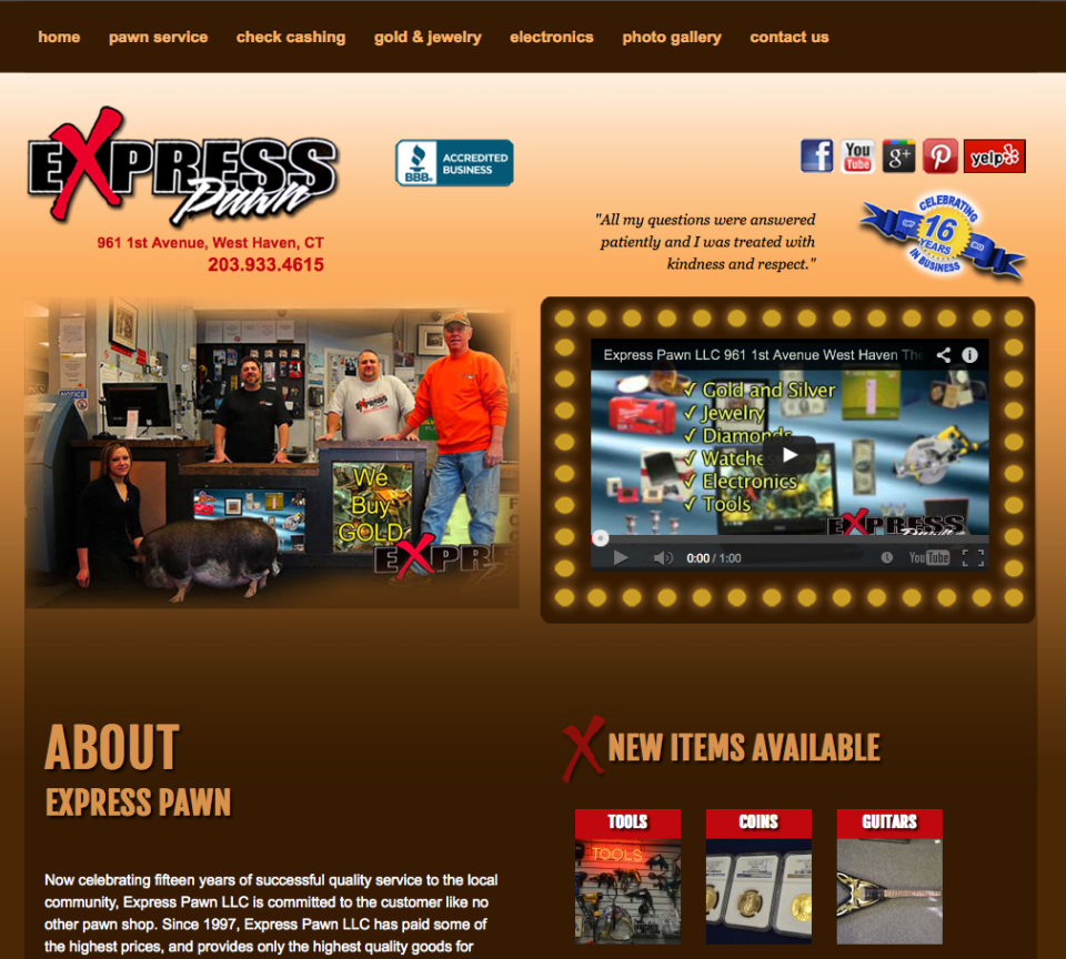 Express Pawn – WordPress Site